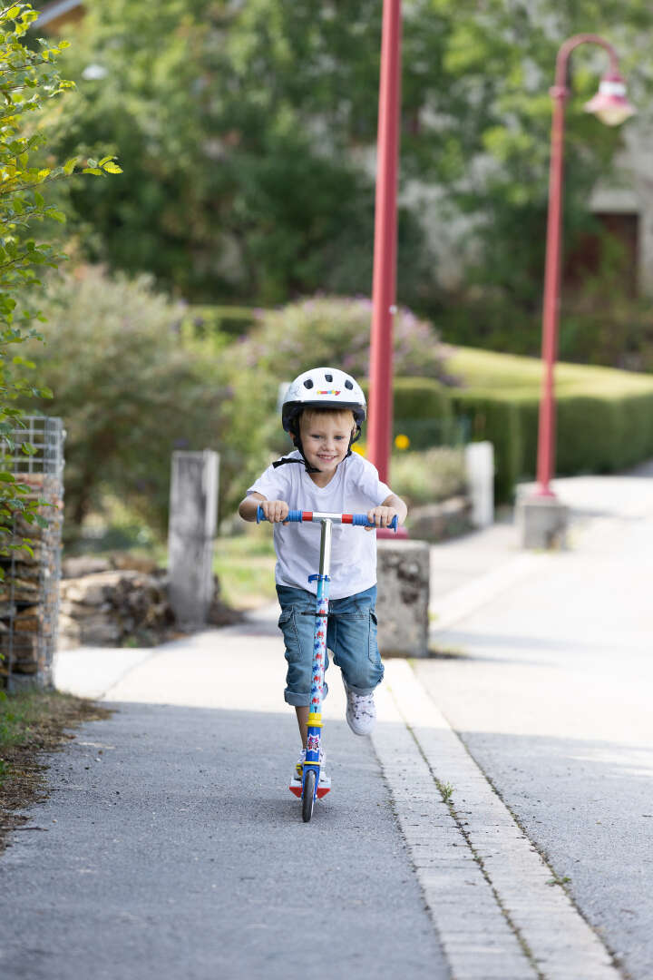 Smoby Faltbarer Kinder-Tretroller Spidey mit Bremse